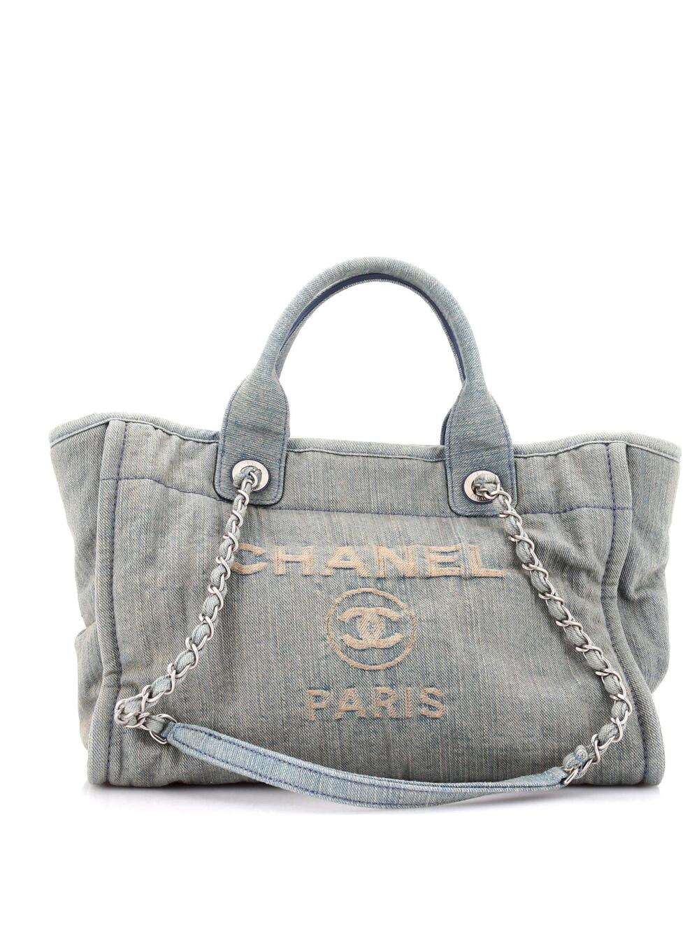 Chanel Deauville Nm Tote Denim Small #377809C48B